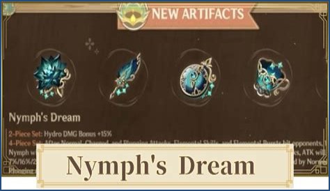 3 Best Characters For Nymph's Dream Artifact Set In Genshin Impact 3.6