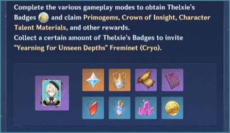 Thelxie's Fantastic Adventures Genshin Gameplay & Rewards