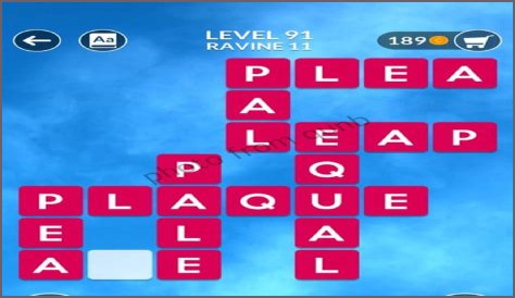 Wordscapes Level 91 Answers